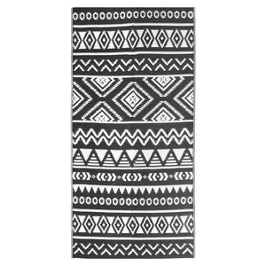 vidaXL Outdoor Rug ARAKIL Black 80x150 cm PP