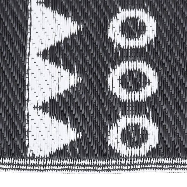 vidaXL Outdoor Rug ARAKIL Black 80x150 cm PP