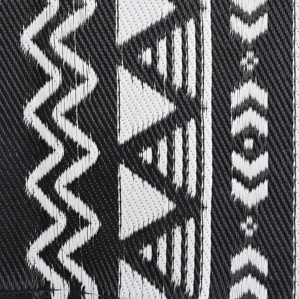 vidaXL Outdoor Rug ARAKIL Black 80x150 cm PP