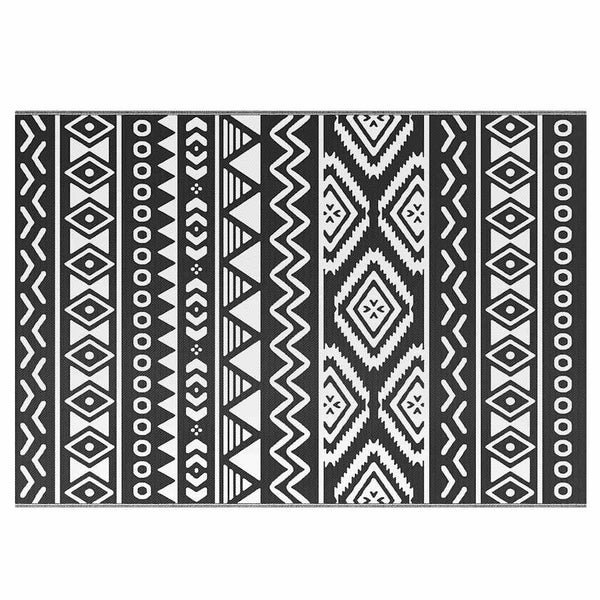 vidaXL Outdoor Rug ARAKIL Black 160x230 cm PP