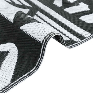 vidaXL Outdoor Rug ARAKIL Black 160x230 cm PP