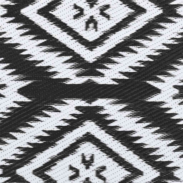 vidaXL Outdoor Rug ARAKIL Black 160x230 cm PP