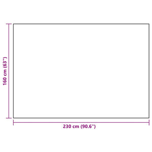 vidaXL Outdoor Rug ARAKIL Black 160x230 cm PP