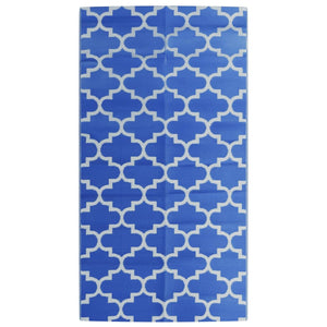 vidaXL Outdoor Rug ARAKIL Blue 80x150 cm PP