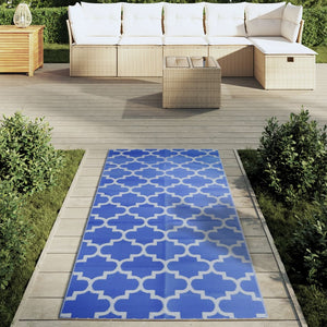 vidaXL Outdoor Rug ARAKIL Blue 80x150 cm PP