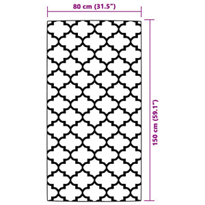 vidaXL Outdoor Rug ARAKIL Blue 80x150 cm PP