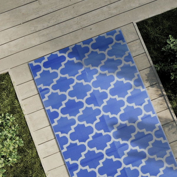 vidaXL Outdoor Rug ARAKIL Blue 80x150 cm PP