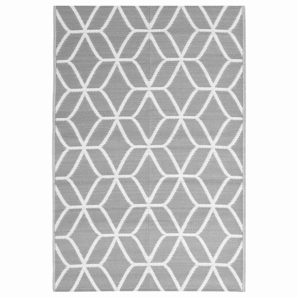 vidaXL Outdoor Rug ARAKIL Grey 140x200 cm PP