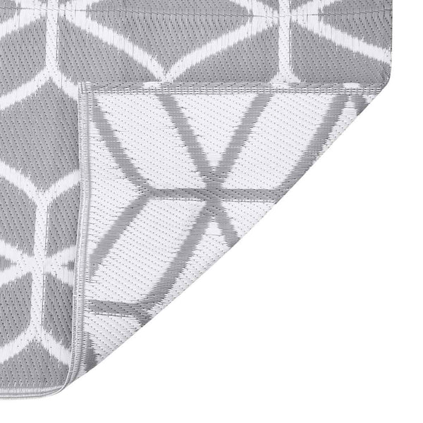 vidaXL Outdoor Rug ARAKIL Grey 140x200 cm PP