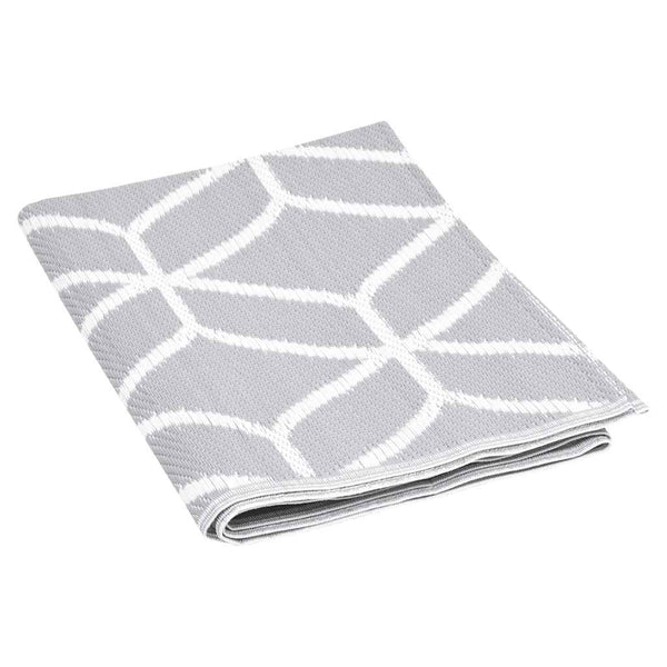 vidaXL Outdoor Rug ARAKIL Grey 140x200 cm PP
