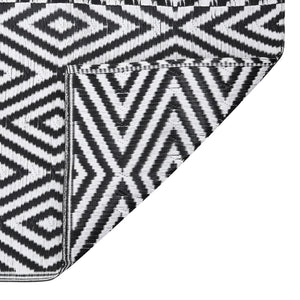 vidaXL Outdoor Rug ARAKIL Black 80x250 cm PP