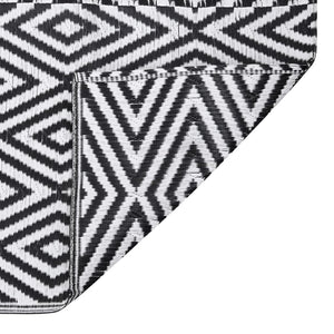 vidaXL Outdoor Rug ARAKIL Black 140x200 cm PP