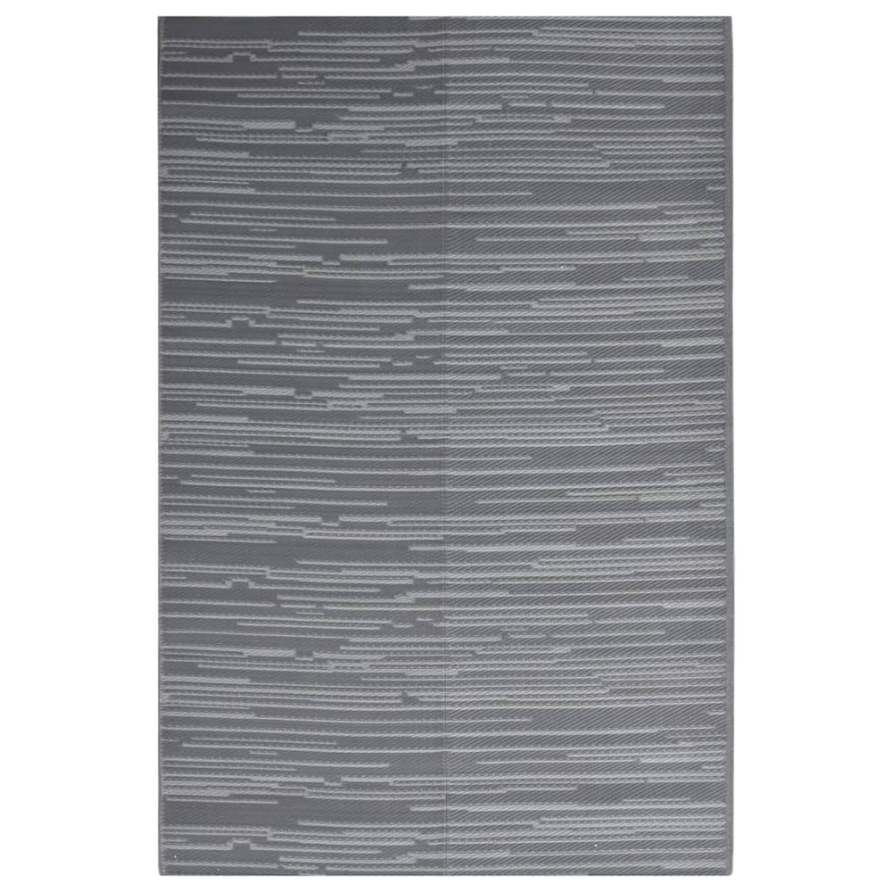 vidaXL Outdoor Rug ARAKIL Anthracite 140x200 cm PP