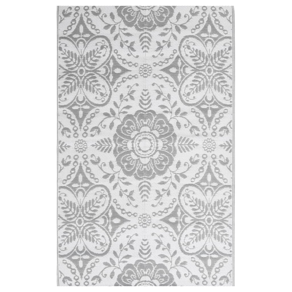 vidaXL Outdoor Rug ARAKIL Light Grey 140x200 cm PP