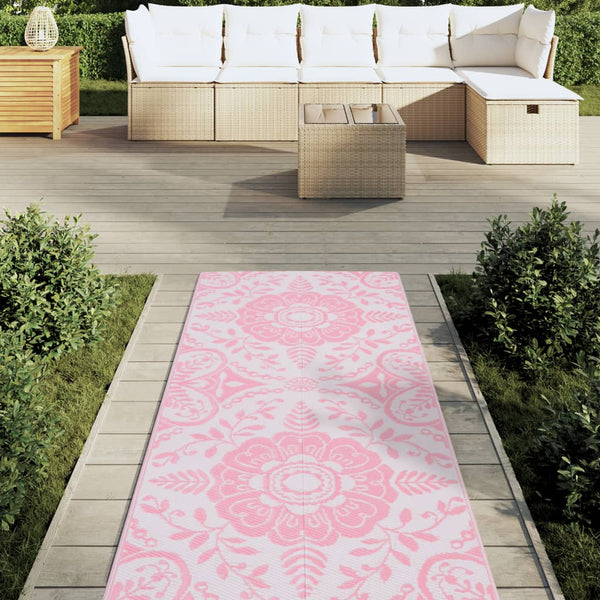 vidaXL Outdoor Rug ARAKIL Pink 80x250 cm PP