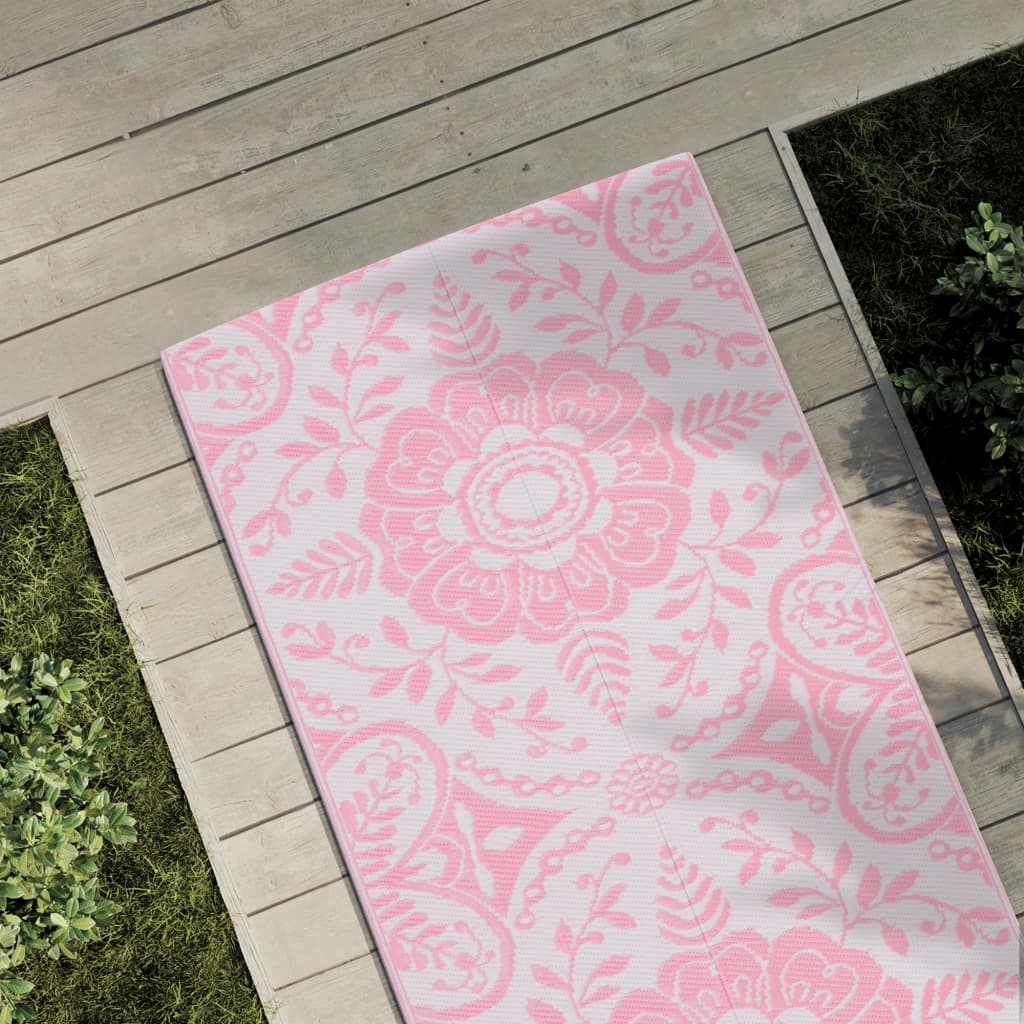 vidaXL Outdoor Rug ARAKIL Pink 80x250 cm PP