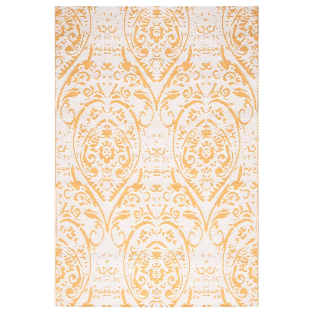 vidaXL Outdoor Rug ARAKIL Yellow 140x200 cm PP
