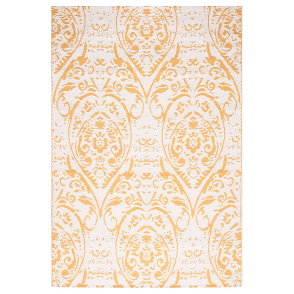 vidaXL Outdoor Rug ARAKIL Yellow 140x200 cm PP