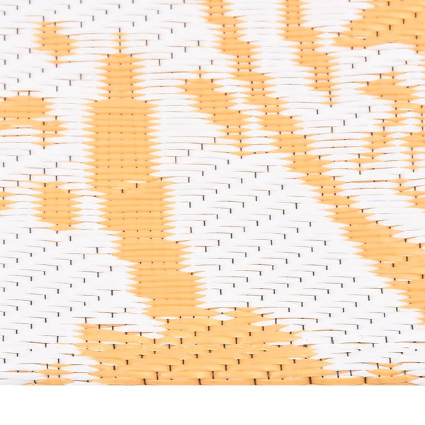 vidaXL Outdoor Rug ARAKIL Yellow 140x200 cm PP