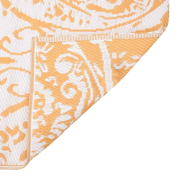 vidaXL Outdoor Rug ARAKIL Yellow 140x200 cm PP