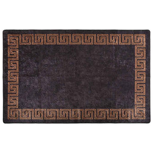 vidaXL Washable Rug 80x150 cm Black and Gold