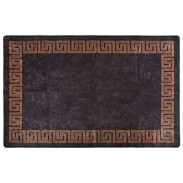 vidaXL Washable Rug 80x150 cm Black and Gold
