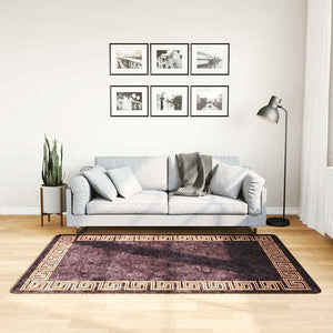 vidaXL Washable Rug 120x180 cm Black and Gold