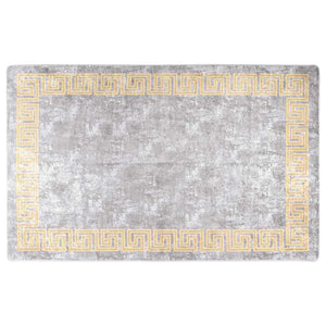 vidaXL Washable Rug 80x150 cm Grey