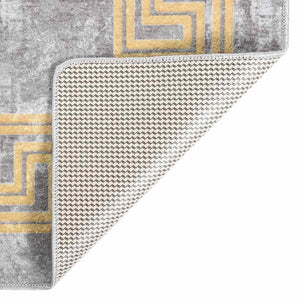 vidaXL Washable Rug 80x300 cm Grey