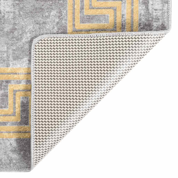 vidaXL Washable Rug Grey 120x180 cm