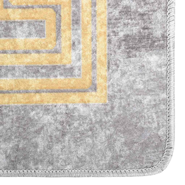 vidaXL Washable Rug Grey 160x230 cm