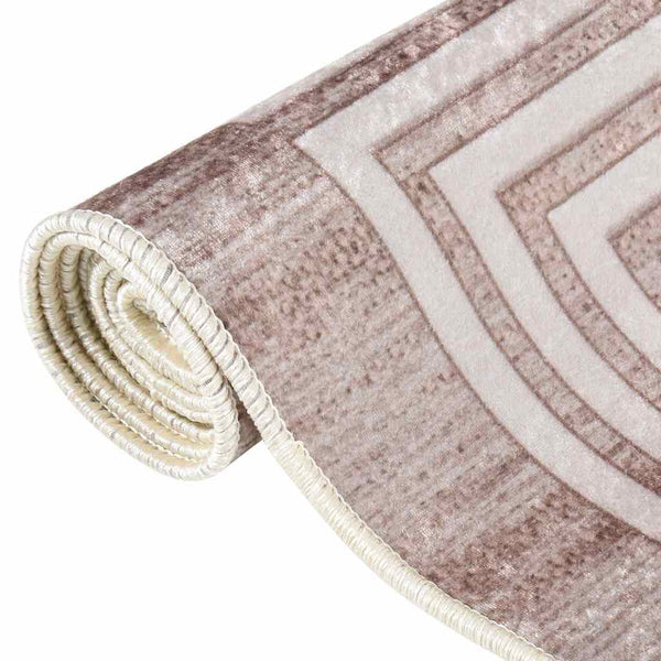 vidaXL Washable Rug 80x150 cm Beige