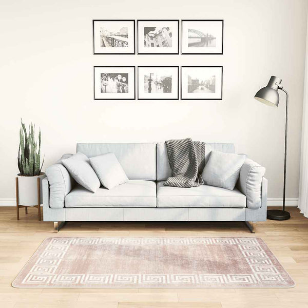 vidaXL Washable Rug 80x150 cm Beige