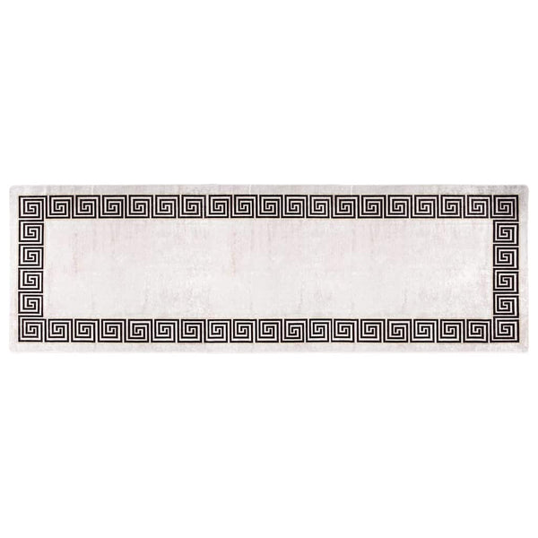 vidaXL Washable Rug 80x300 cm Light Beige