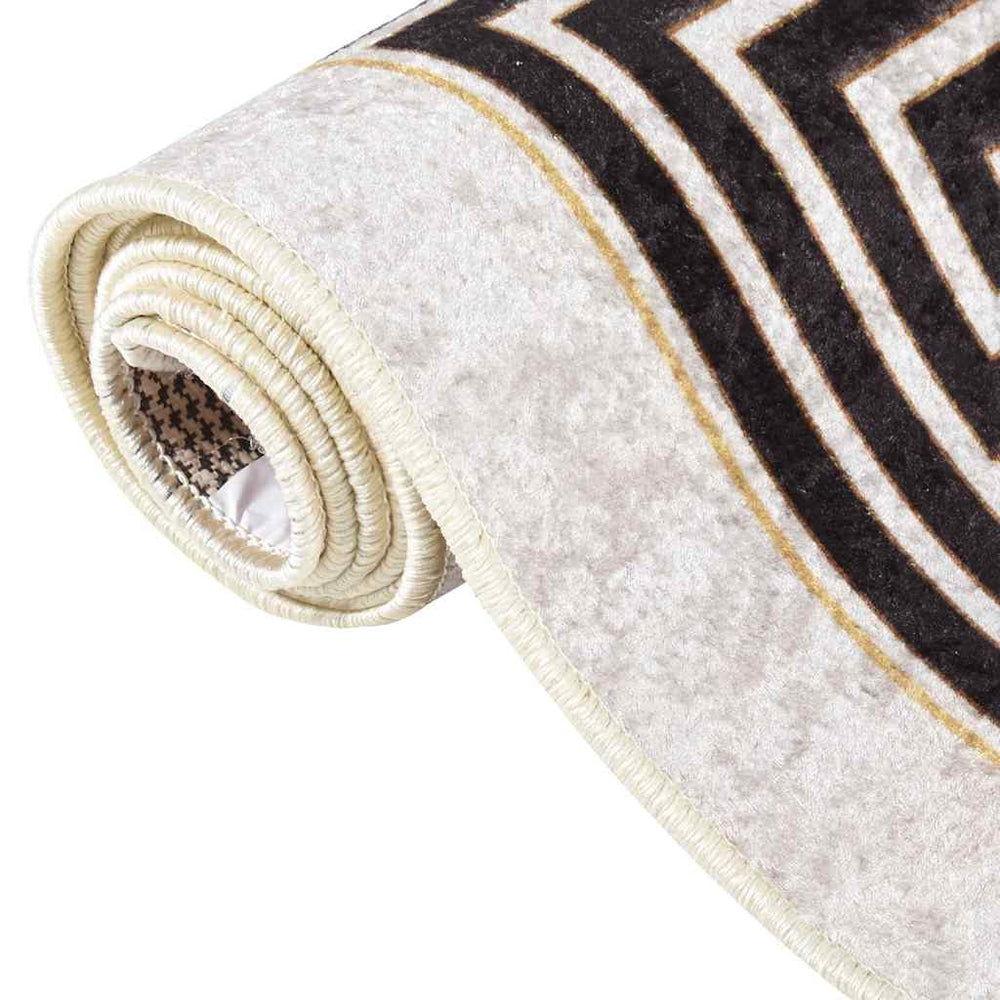vidaXL Washable Rug 160x230 cm Light Beige