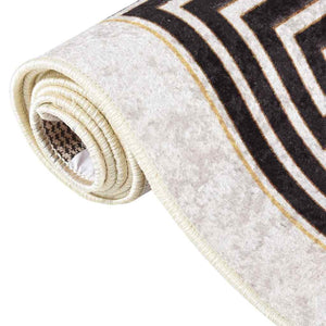 vidaXL Washable Rug 160x230 cm Light Beige
