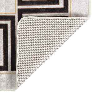 vidaXL Washable Rug 160x230 cm Light Beige
