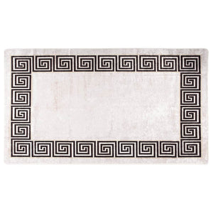 vidaXL Washable Rug 190x300 cm Light Beige