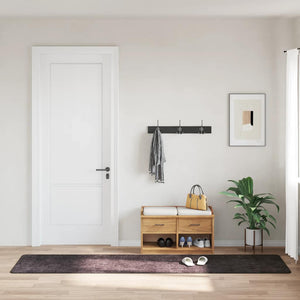 vidaXL Washable Rug 80x300 cm Anthracite