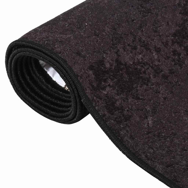 vidaXL Washable Rug Anthracite 120x180 cm