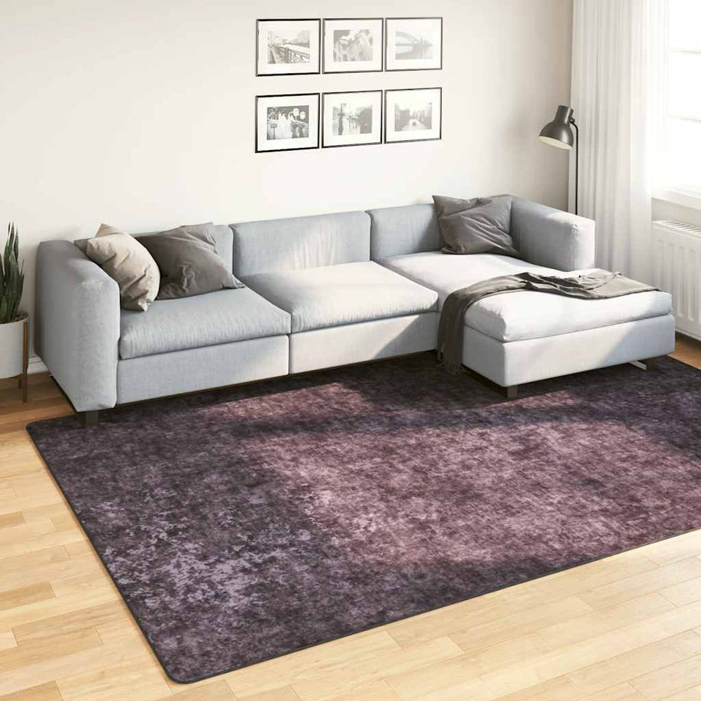 vidaXL Washable Rug 190x300 cm Anthracite