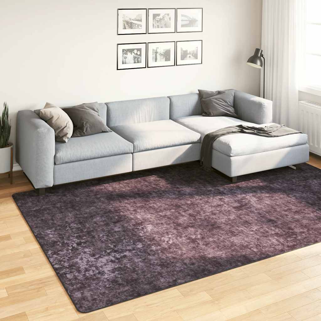 vidaXL Washable Rug 190x300 cm Anthracite