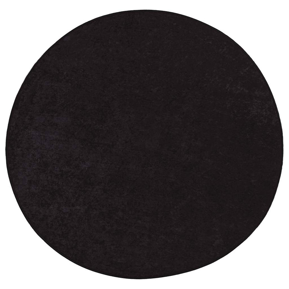 vidaXL Washable Rug φ120 cm Anthracite