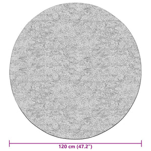 vidaXL Washable Rug φ120 cm Anthracite