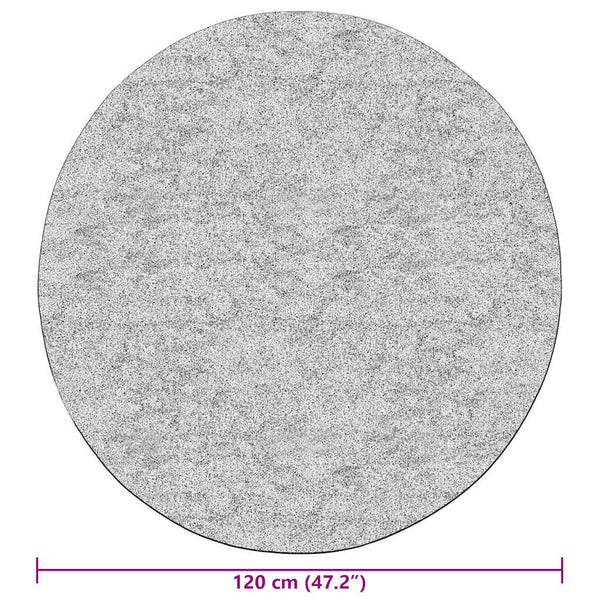 vidaXL Washable Rug φ120 cm Anthracite