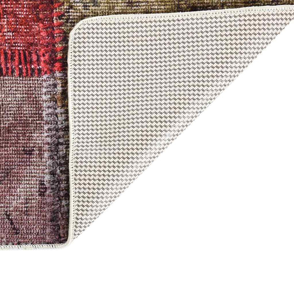 vidaXL Washable Patchwork Rug Multicolored 120x180 cm