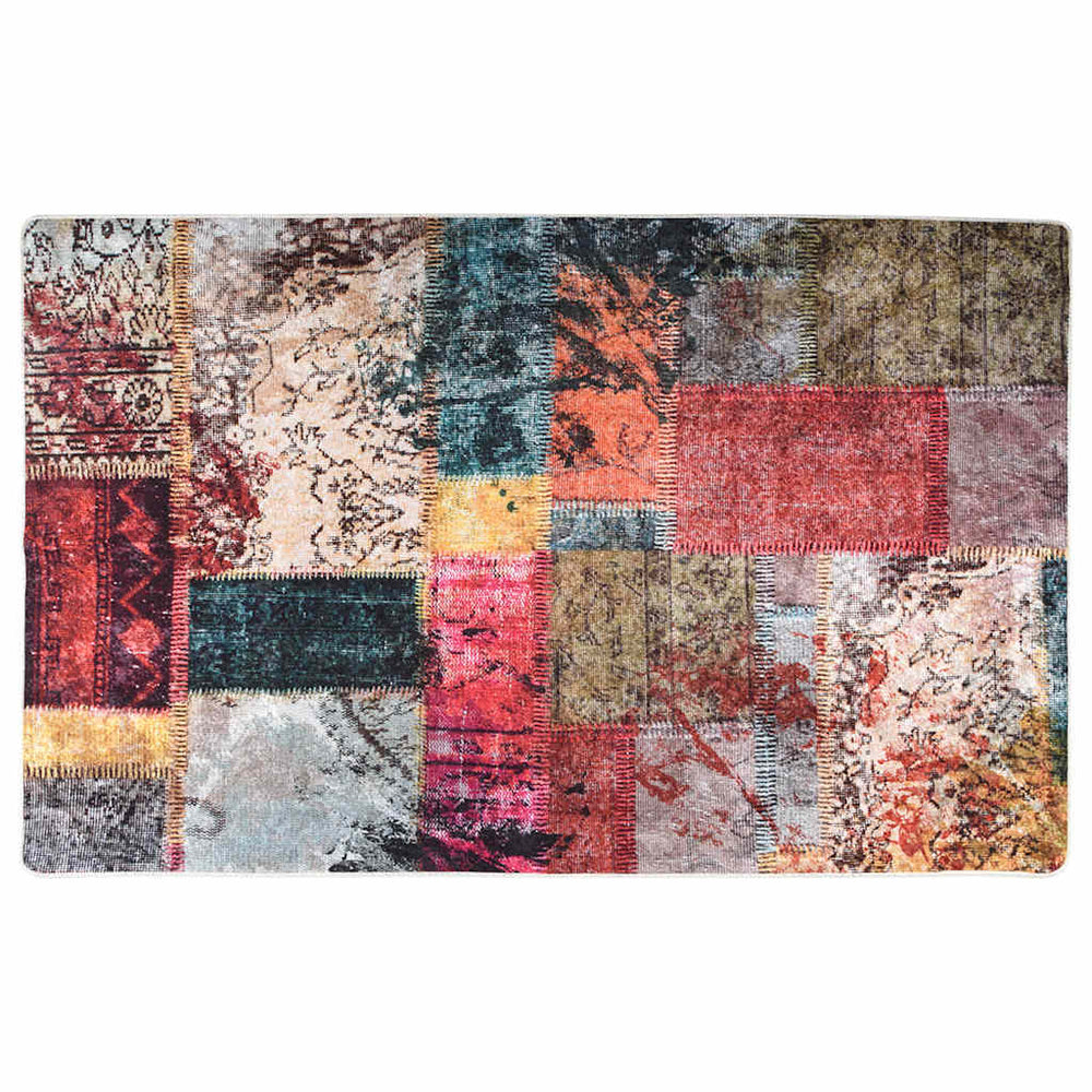 vidaXL Washable Patchwork Rug Multicolored 160x230 cm