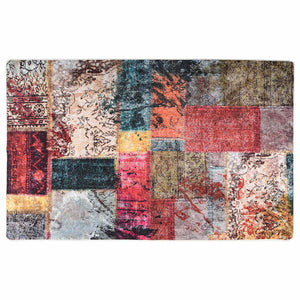 vidaXL Washable Patchwork Rug Multicolored 160x230 cm