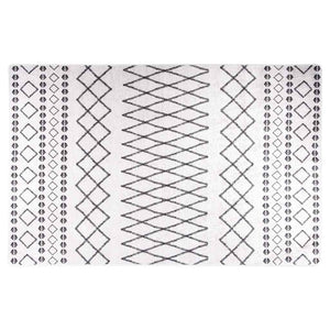 vidaXL Washable Rug 80x150 cm Black and White
