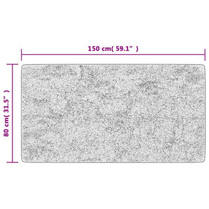 vidaXL Washable Rug 80x150 cm Black and White